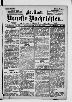 Berliner neueste Nachrichten vom 06.04.1893