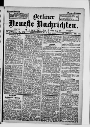 Berliner neueste Nachrichten vom 08.04.1893