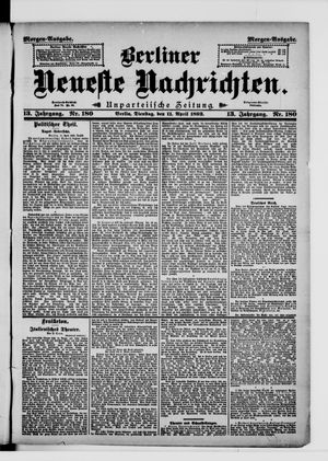 Berliner neueste Nachrichten vom 11.04.1893