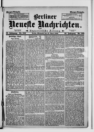Berliner neueste Nachrichten vom 12.04.1893