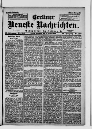 Berliner Neueste Nachrichten vom 19.04.1893
