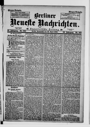 Berliner Neueste Nachrichten on Apr 22, 1893