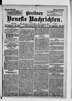 Berliner Neueste Nachrichten vom 28.04.1893