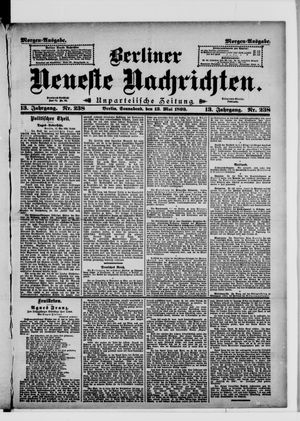 Berliner Neueste Nachrichten vom 13.05.1893
