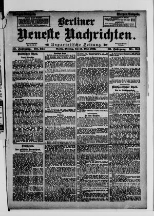 Berliner Neueste Nachrichten vom 15.05.1893
