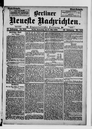Berliner Neueste Nachrichten on May 18, 1893