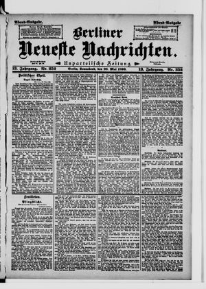 Berliner Neueste Nachrichten on May 20, 1893