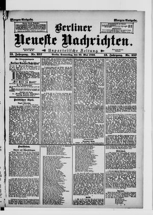 Berliner Neueste Nachrichten on May 25, 1893