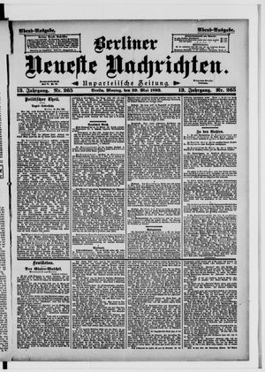 Berliner Neueste Nachrichten vom 29.05.1893