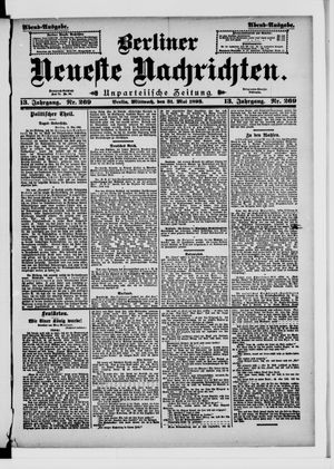 Berliner Neueste Nachrichten vom 31.05.1893