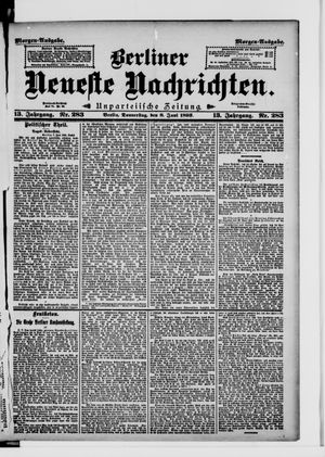 Berliner neueste Nachrichten on Jun 8, 1893