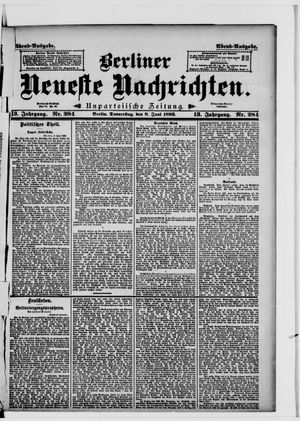 Berliner Neueste Nachrichten on Jun 8, 1893