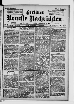 Berliner neueste Nachrichten vom 09.06.1893