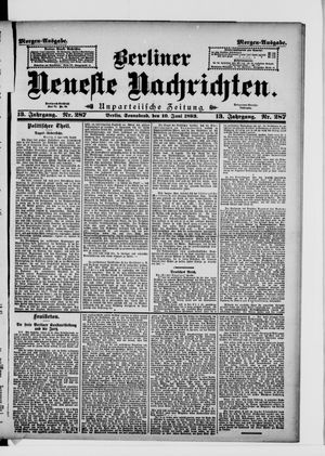Berliner Neueste Nachrichten vom 10.06.1893
