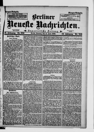 Berliner Neueste Nachrichten vom 11.06.1893
