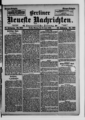 Berliner Neueste Nachrichten vom 12.06.1893