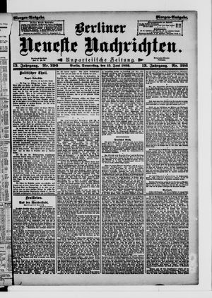 Berliner Neueste Nachrichten on Jun 15, 1893