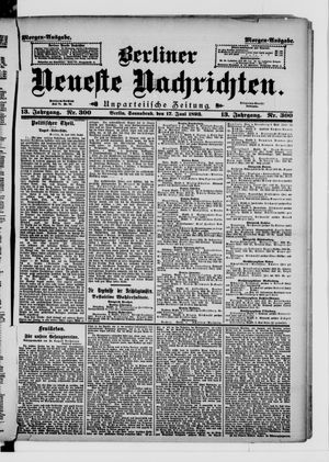 Berliner Neueste Nachrichten vom 17.06.1893