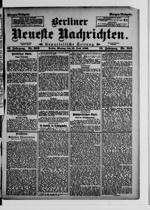 Berliner Neueste Nachrichten vom 19.06.1893