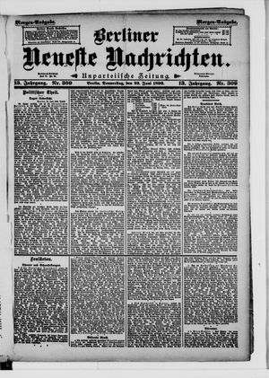 Berliner neueste Nachrichten vom 22.06.1893