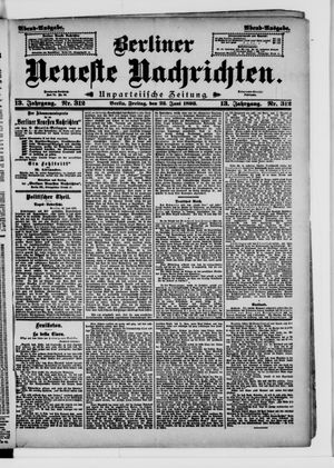 Berliner neueste Nachrichten on Jun 23, 1893