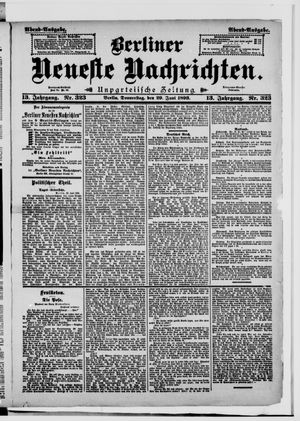 Berliner Neueste Nachrichten vom 29.06.1893