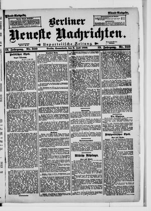 Berliner Neueste Nachrichten vom 08.07.1893