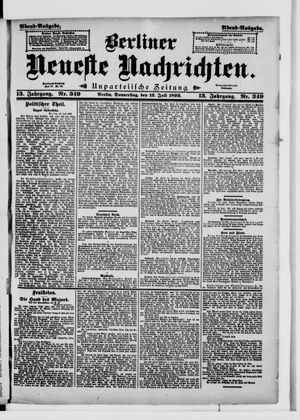 Berliner Neueste Nachrichten vom 13.07.1893