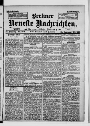 Berliner Neueste Nachrichten vom 15.07.1893