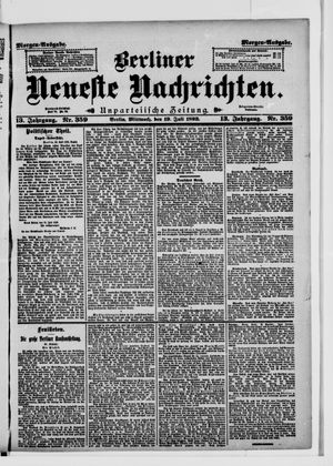 Berliner Neueste Nachrichten vom 19.07.1893