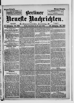 Berliner neueste Nachrichten vom 22.07.1893