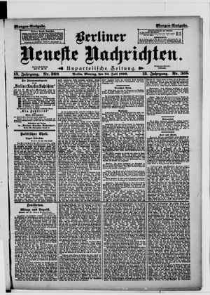 Berliner neueste Nachrichten vom 24.07.1893