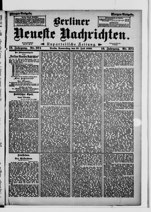 Berliner Neueste Nachrichten on Jul 27, 1893