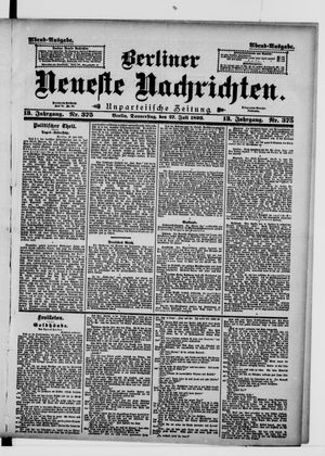 Berliner Neueste Nachrichten on Jul 27, 1893