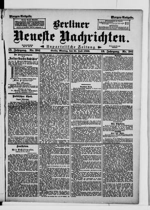 Berliner Neueste Nachrichten vom 31.07.1893
