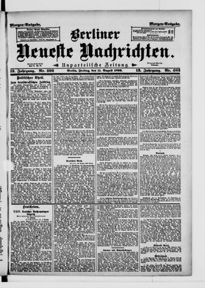 Berliner Neueste Nachrichten vom 11.08.1893