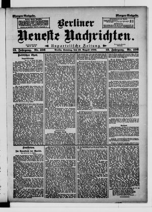Berliner Neueste Nachrichten vom 13.08.1893
