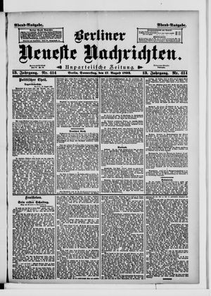 Berliner Neueste Nachrichten vom 17.08.1893