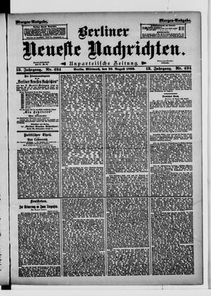 Berliner Neueste Nachrichten vom 23.08.1893