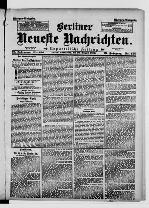 Berliner Neueste Nachrichten vom 26.08.1893
