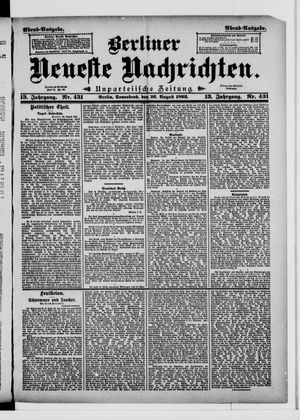 Berliner Neueste Nachrichten vom 26.08.1893