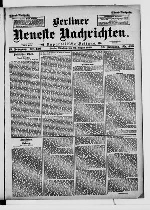 Berliner Neueste Nachrichten vom 29.08.1893
