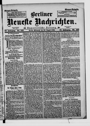 Berliner Neueste Nachrichten vom 30.08.1893