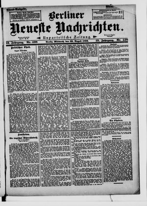 Berliner Neueste Nachrichten vom 30.08.1893