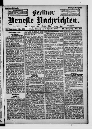 Berliner Neueste Nachrichten vom 06.09.1893