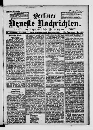 Berliner Neueste Nachrichten vom 07.09.1893