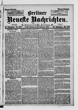 Berliner Neueste Nachrichten vom 10.09.1893