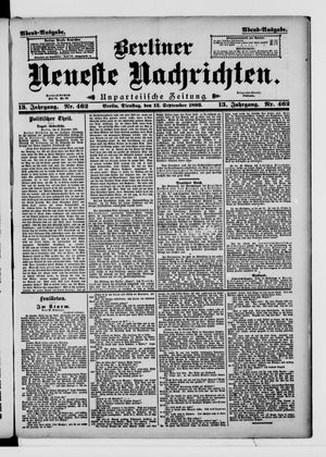 Berliner Neueste Nachrichten vom 12.09.1893