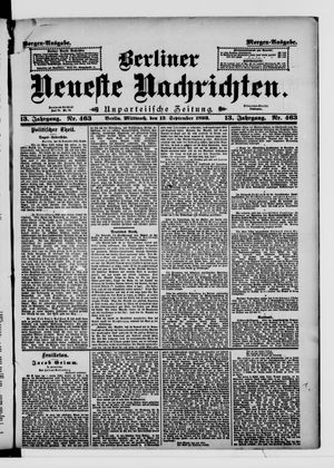 Berliner Neueste Nachrichten vom 13.09.1893