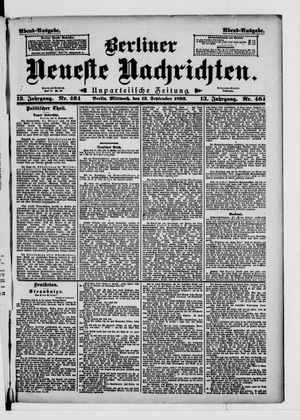 Berliner Neueste Nachrichten vom 13.09.1893